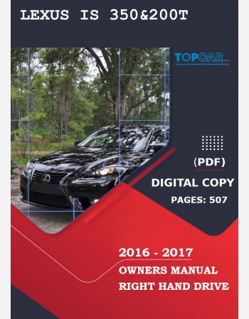 lexus is 350& 200t 2016-2017 owners manual